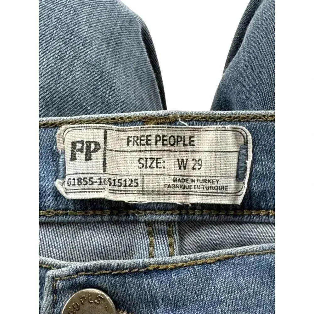 Free People Button Fly Raw Hem Jeans - Picture 4 of 10